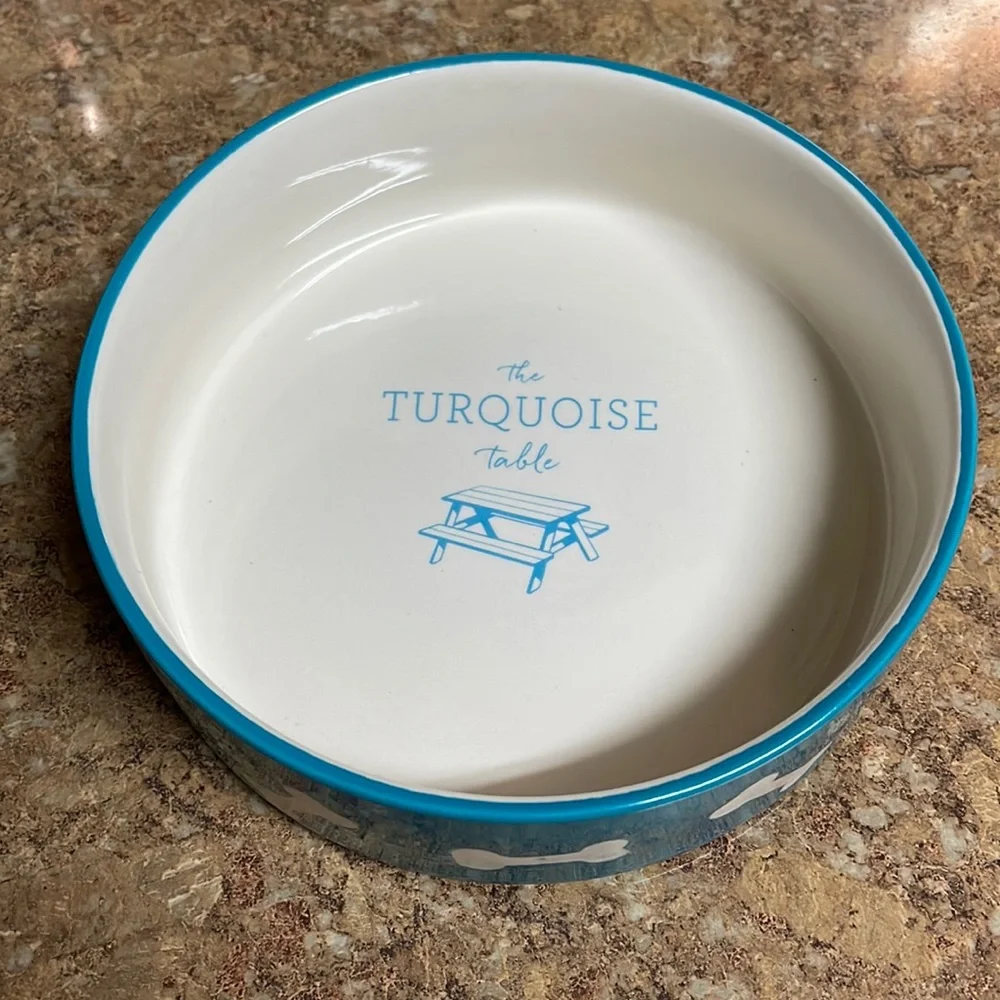 The Turquoise Table, The Turquoise Dog Bowl